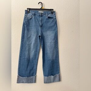 Tractr Blue Cropped Women's Jeans